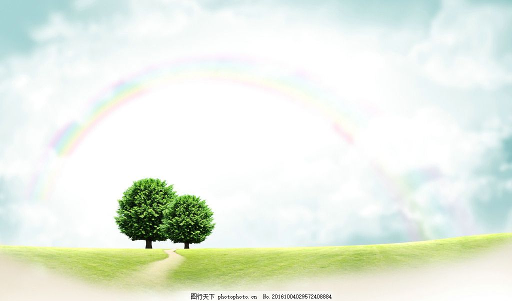 和平树,木纹 广告 城市 建筑 叶子 白云 蓝天 手-