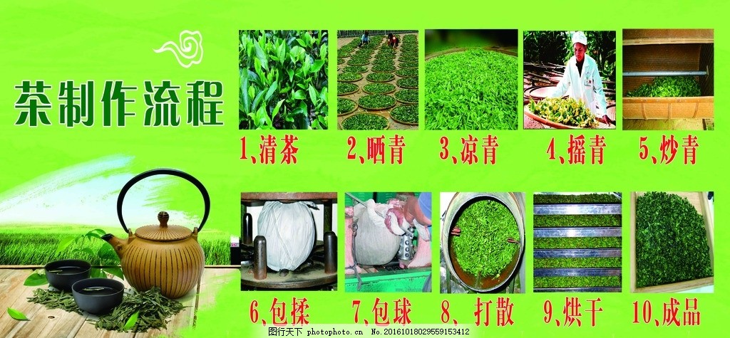 蒸青绿茶制作工艺流程 - 茶叶制作过程_为您介绍茶叶