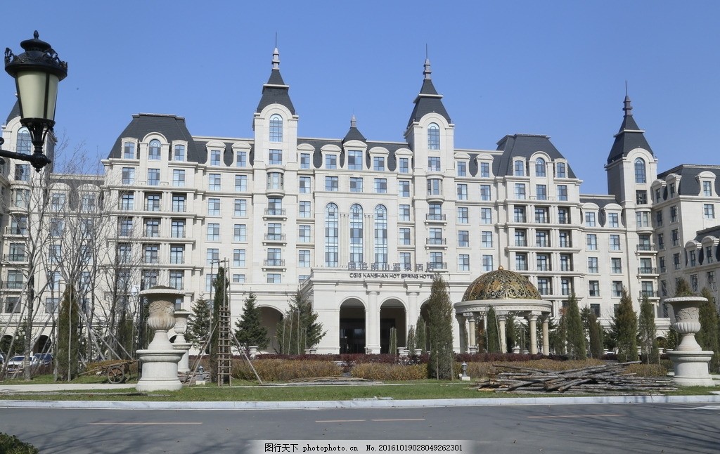 欧式建筑 欧式 建筑 温泉酒店 酒店 外景 风景 摄影 建筑园林 建筑