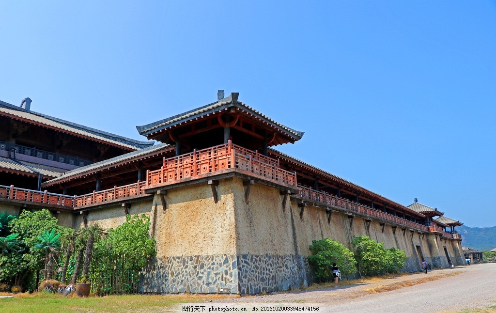 象山影视城 城楼 城墙 宁波 象山县 神雕侠侣 影视基地 拍戏