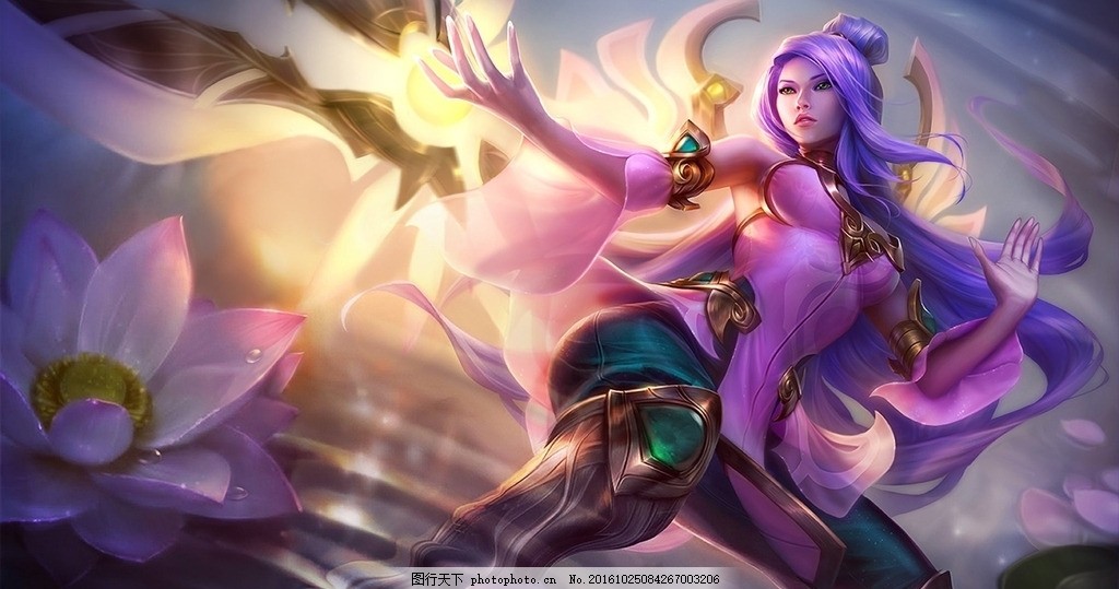 莲花之令-艾瑞莉娅,莲花之令艾瑞莉娅 刀妹 刀锋意志-图行天下图库