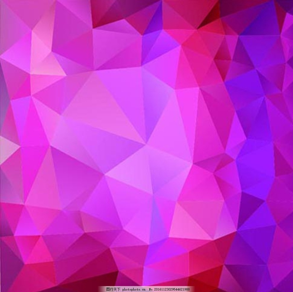 粉色背景,棱形 五颜六色 立体几何形 蓝色 紫色-图行天下图库
