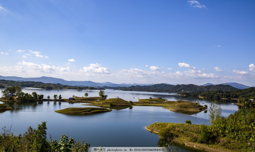 九岛连环 英山 千斤坪 白莲河 山水 风光 摄影 自然景观 山水风景 300