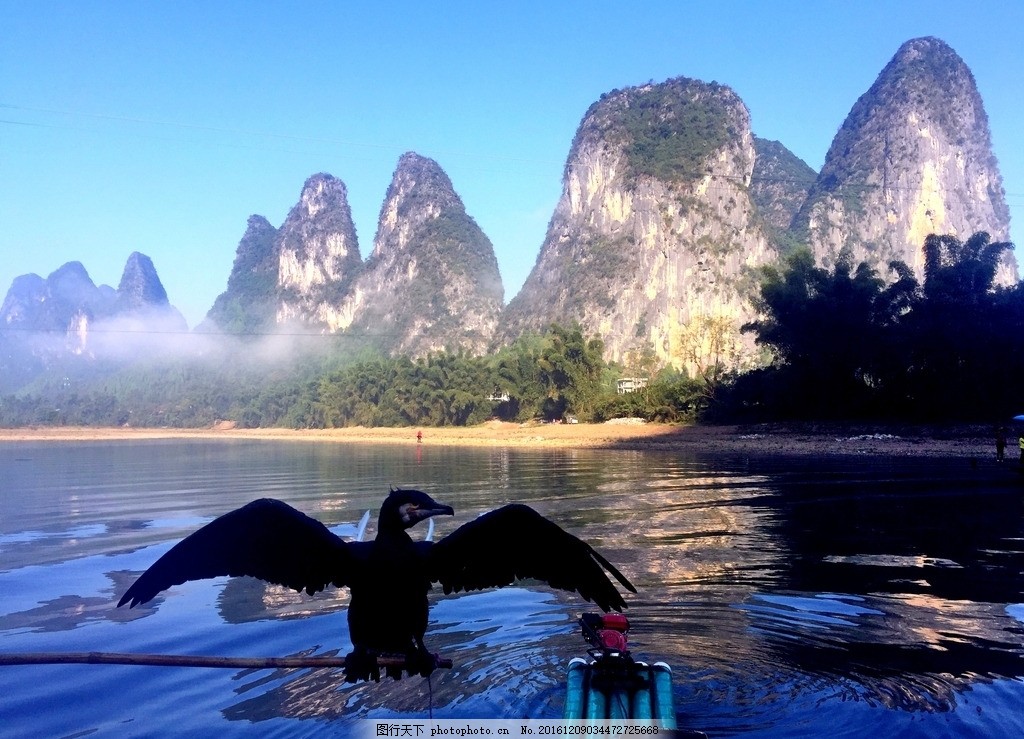 桂林山水风景 漓江 广西 江水 阳朔 风光 漓江支流 漓江山水