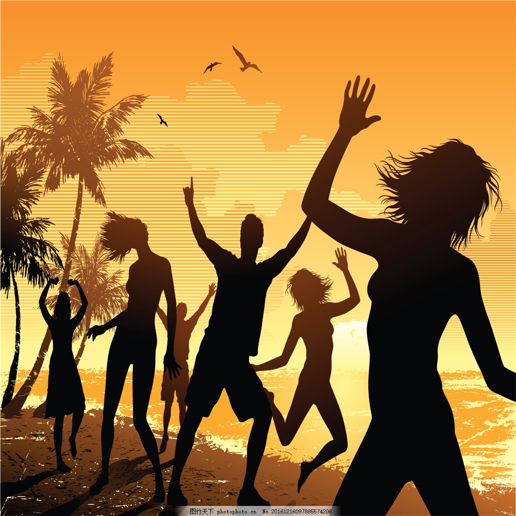 人物剪影装饰画