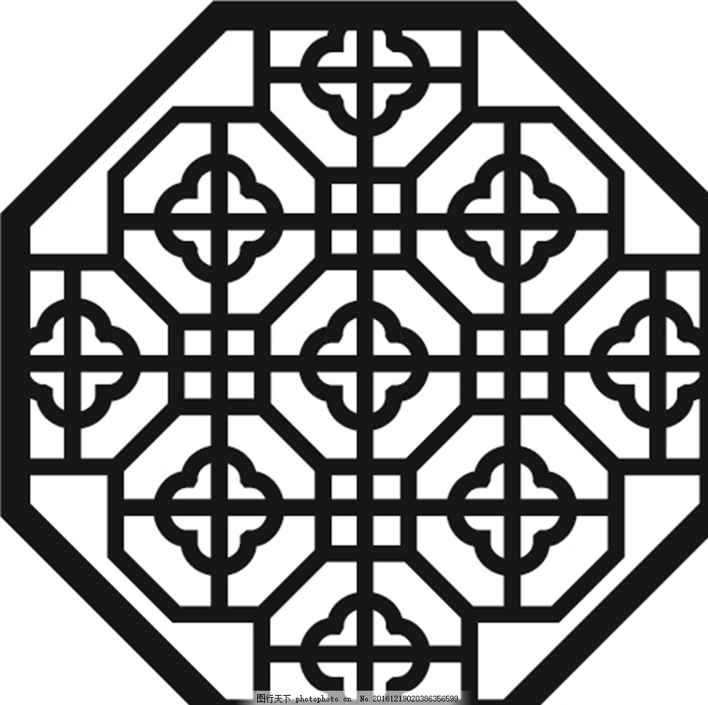 古色古香 窗户 窗棱 矢量 花框 设计 底纹边框 花边花纹 ai