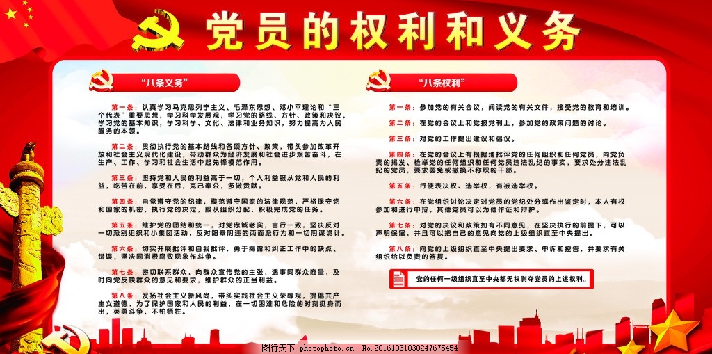党员的权利和义务,党员的权利,党员的义务,党员活动室,党建展板,党员,党有关展板,设计,广告设计,展板模板,CDR