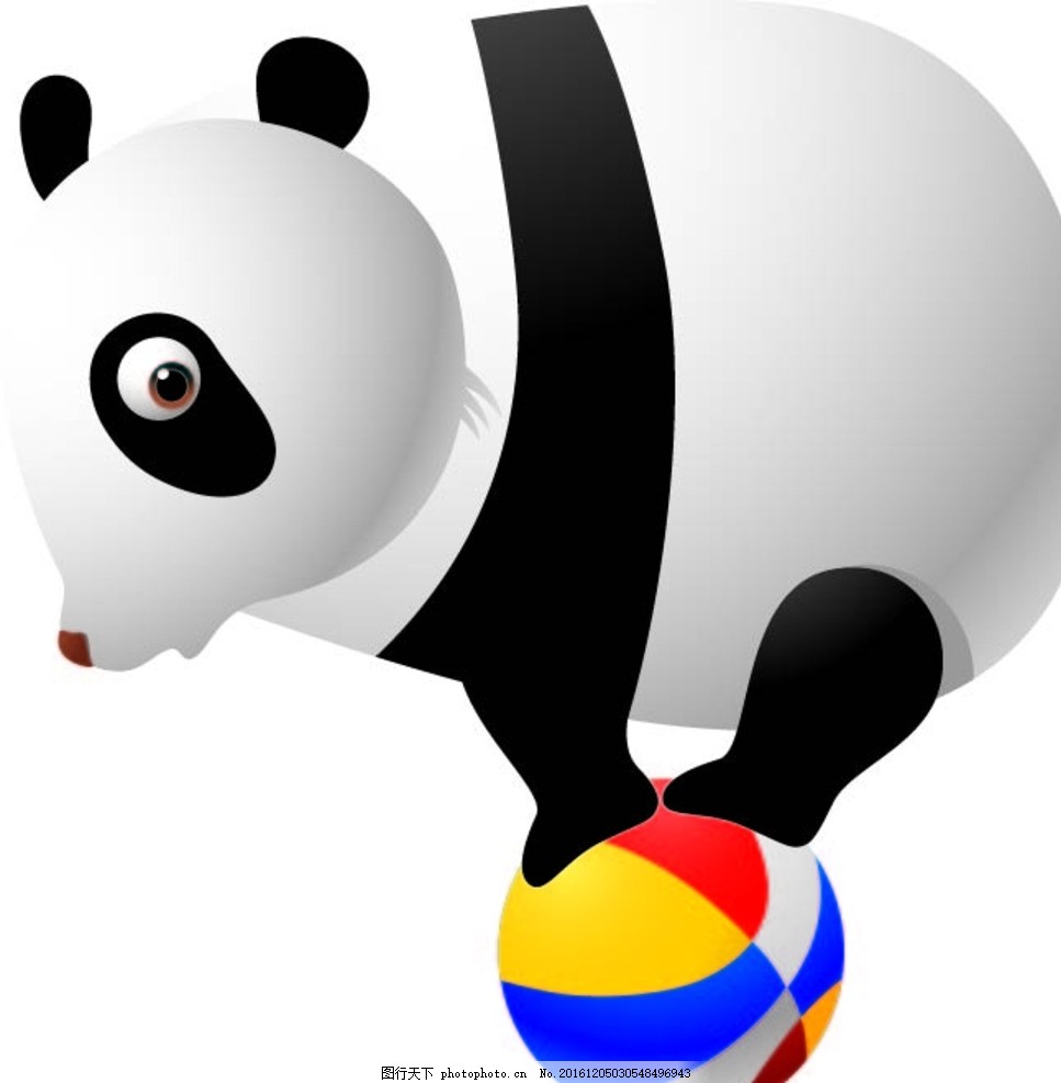 熊猫 幼儿园素材 背景墙 卡通动物 矢量素材 动物 卡通画 漫画 设计